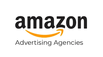Amazon logo with the text “Advertising Agencies,” representing Amazon’s advertising services and partner agencies.