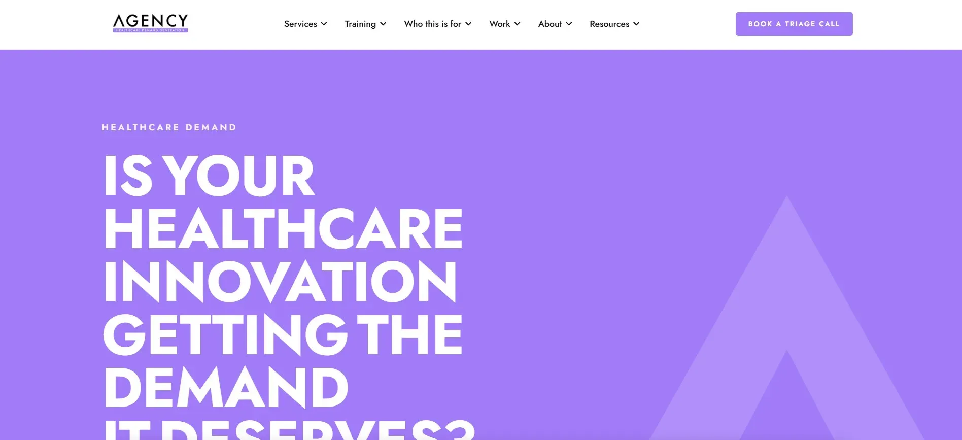 AGENCY Bristol builds compliant patient demand for MedTech and pharma.