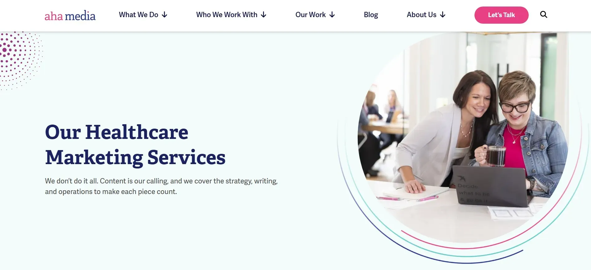 Aha Media Group creates healthcare content for patient education.