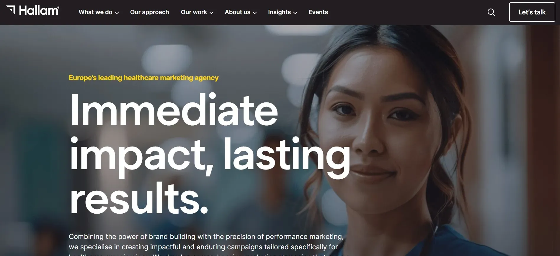 Hallam supports regulated healthcare brands with performance marketing.