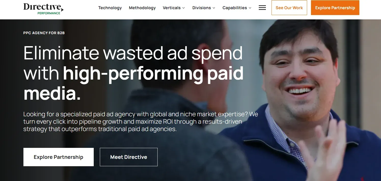 Directive Consulting runs Google Ads as part of a broader B2B customer-generation strategy.