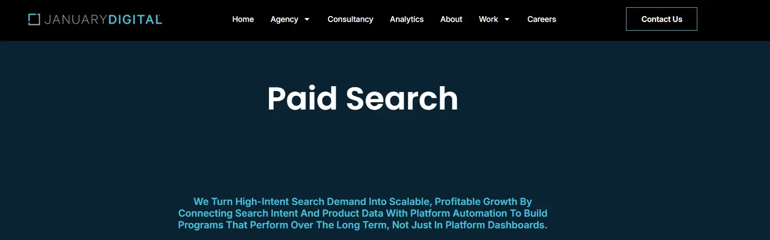 January Digital manages full-funnel paid search for retail and luxury brands.